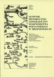Opakowanie Słownik historyczno-geograficzny województwa poznańskiego w średniowieczu Część 5 Zeszyt 3