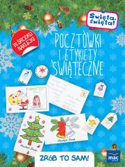 Okładka książki Święta święta Pocztówki i etykiety świąteczne Zrób to sam