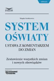 Okładka książki System oświaty  ustawa z komentarzem do zmian