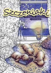 Okładka książki Szczeniaki antystresowa kolorowanka z aforyzmami