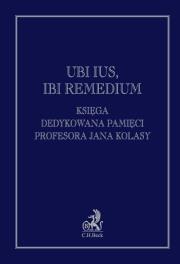 Okładka książki Ubi ius, ibi remedium