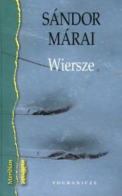 Wiersze. Autor: Marai Sandor. Dadada.pl Okładka książki Wiersze