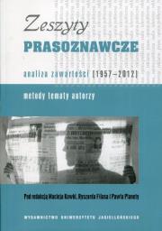 Opakowanie Zeszyty prasoznawcze analiza zawartości 1957-2012