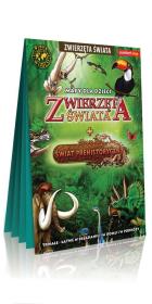 Zwierzęta świata + Świat prehistoryczny comfort! map laminowana mapa dla dzieci. Autor: Opracowanie zbiorowe. Dadada.pl Okładka książki Zwierzęta świata + Świat prehistoryczny comfort! map laminowana mapa dla dzieci