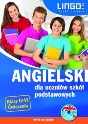 Angielski dla uczniów szkół podstawowych. Autor: Bogusławska Joanna. Dadada.pl Okładka książki Angielski dla uczniów szkół podstawowych