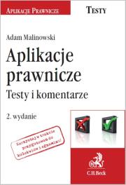 Okładka książki Aplikacje prawnicze. Testy i komentarze