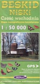 Okładka książki Beskid Niski część wschodnia mapa 1:50 000 WZKart