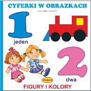 Okładka książki Cyferki w obrazkach Figury i kolory
