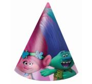 Opakowanie Czapeczki papierowe Trolls 6 sztuk