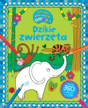 Okładka książki Dzikie zwierzęta. CYFERKOWE KOLOROWANKI