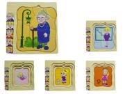 Opakowanie Gra edukacyjna - warstwowa drewniana układanka z postaciami - K Brimarex (1573667)