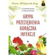 Grypa, Przeziębienia, Gorączka, Infekcje. Autor: Gottfried Hertzka, Wighard Strehlow. Dadada.pl Okładka książki Grypa, Przeziębienia, Gorączka, Infekcje