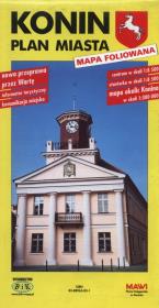 Opakowanie Konin Plan miasta Mapa foliowana 1:8500