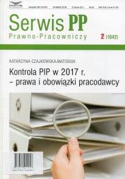 Okładka książki Kontrola PIP w 2017 r - prawa i obowiązki