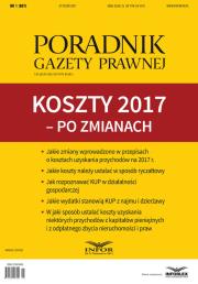 Opakowanie Koszty 2017 - po zmianach