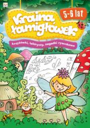 Kraina łamigłówek 5-6 lat. Autor: Opracowanie zbiorowe. Dadada.pl Okładka książki Kraina łamigłówek 5-6 lat