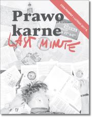 Last minute Prawo karne. Autor: Talaga Anna. Dadada.pl Okładka książki Last minute Prawo karne
