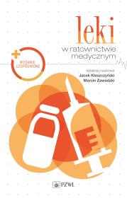 Leki w ratownictwie medycznym. Autor: Jacek Kleszczyński. Dadada.pl Okładka książki Leki w ratownictwie medycznym