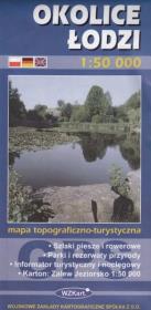 Okładka książki Łódź i okolice mapa 1:50 000 WZKart
