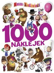 Masza i Niedźwiedź. 1000 naklejek 2. Autor: Klaudyna Cwynar, Adrianna Zabrzewska. Dadada.pl Okładka książki Masza i Niedźwiedź. 1000 naklejek 2