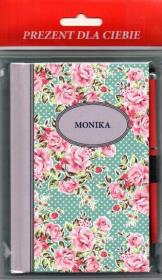 Opakowanie Notes imienny Monika