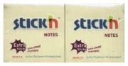 Opakowanie Notes samoprzylepny extra sticky 76x76mm żółty pastelowy 90 kartek 12 sztuk