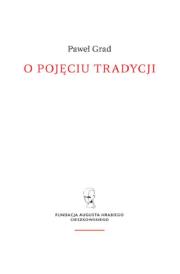 Okładka książki O pojęciu tradycji