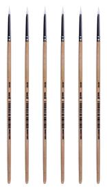 Opakowanie Pędzle nylonowe okrągłe Niki4 nr 00 6 sztuk