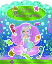Okładka książki Piękne syrenki. Naklejkowe ubieranki