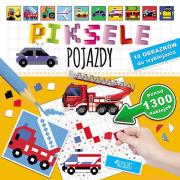 Piksele Pojazdy. Autor: Nosek Bogusław, Izabela Madeja (ilustr.). Dadada.pl Okładka książki Piksele Pojazdy
