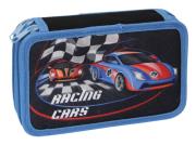 Piórnik 2-komorowy z wyposażeniem RACING CARS. Wydawca: MST Toys. Dadada.pl Opakowanie Piórnik 2-komorowy z wyposażeniem RACING CARS