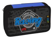 Piórnik trzykomorowy z wyposażeniem Racing. Wydawca: MST Toys. Dadada.pl Opakowanie Piórnik trzykomorowy z wyposażeniem Racing