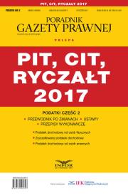 Opakowanie PIT CIT Ryczałt 2017 Podatki Część 2
