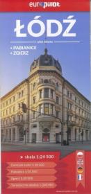 Okładka książki Plan Miasta EuroPilot. Łódź,Pabianice,Zgierz br