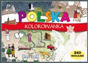 Okładka książki Polska duża. Kolorowanka