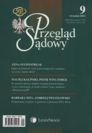 Opakowanie Przegląd Sądowy 9/2013