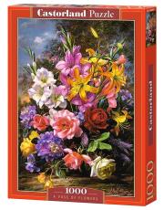 Puzzle 1000 Wazon z kwiatami CASTOR. Wydawca: Castorland. Dadada.pl Opakowanie Puzzle 1000 Wazon z kwiatami CASTOR