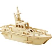 Puzzle drewniane 3D Łódź. Wydawca: Robotime Technology. Dadada.pl Opakowanie Puzzle drewniane 3D Łódź