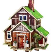 Puzzle drewniane 3D Rezydencja. Autor: Smily Play. Dadada.pl Okładka książki Puzzle drewniane 3D Rezydencja