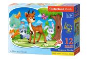 Opakowanie Puzzle MAXI Konturowe:	A Deer and Friend 12
