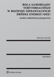 Okładka książki Rola samorządu terytorialnego w rozwoju odnawialnych źródeł energii