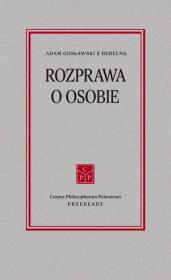 Okładka książki Rozprawa o osobie