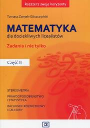 Rozszerz swoje horyzonty. Matematyka dla doc. cz.2. Autor: Tomasz Zamek-Gliszczyński. Dadada.pl Okładka książki Rozszerz swoje horyzonty. Matematyka dla doc. cz.2
