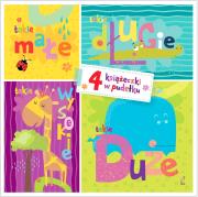 Okładka książki Takie małe, takie duże. 4 książeczki w pudełku