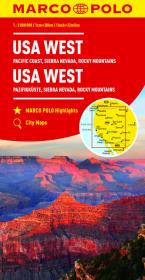 USA zachód Sierra Nevadawybrzeże Pacyfiku Góry Skaliste. Autor: Opracowanie zbiorowe. Dadada.pl Okładka książki USA zachód Sierra Nevadawybrzeże Pacyfiku Góry Skaliste