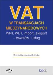 Okładka książki VAT w transakcjach międzynarodowych
