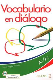 Vocabulario en dialogo książka +CD A1-A2. Autor: María de los Angeles. Dadada.pl Okładka książki Vocabulario en dialogo książka +CD A1-A2