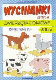 Wycinanki edukacyjne. Zwierzęta domowe LITERAT. Autor: Guzowska Beata. Dadada.pl Okładka książki Wycinanki edukacyjne. Zwierzęta domowe LITERAT