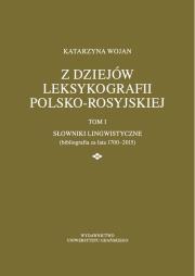 Okładka książki Z dziejów leksykografii polsko-rosyjskiej