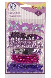 Opakowanie Zestaw do dekoracji-fiołkowy ametyst 335117004